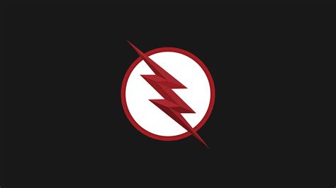 Flash Logo Minimal Black 4k Wallpaper,HD Superheroes Wallpapers,4k ...