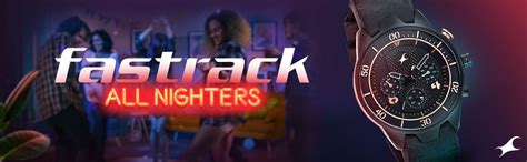 Buy Online Fastrack All Nighters Quartz Multifunction Black Dial ...