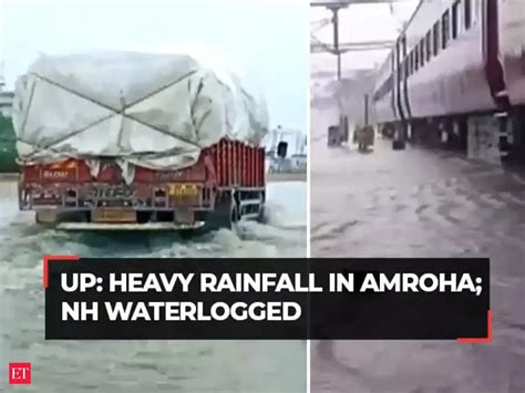 rain in up today: UP: Heavy rainfall in Amroha, waterlogging in several ...