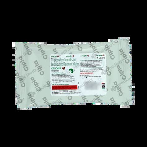 DUOLIN 3ML RESPULES 5'S Price, Uses, Side Effects & Substitutes | Medkart