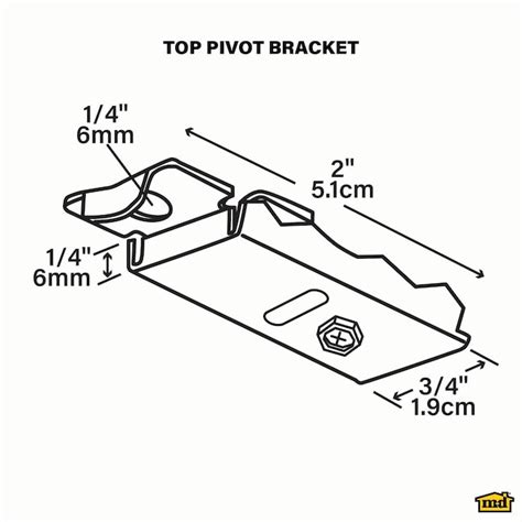 M-D Adjustable Bifold Closet Door Pivot Brackets in the Bifold Closet ...