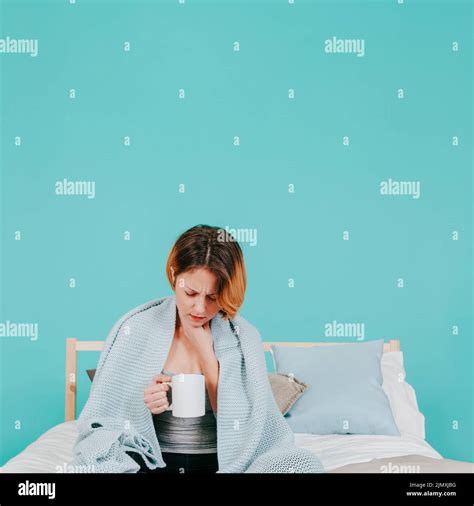 Sick young woman wrapped hi-res stock photography and images - Alamy