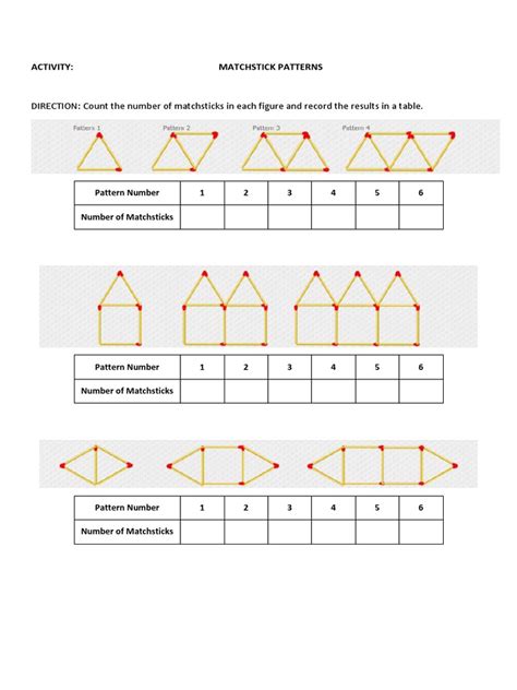 Image result for Linear and Matchstick Patterns