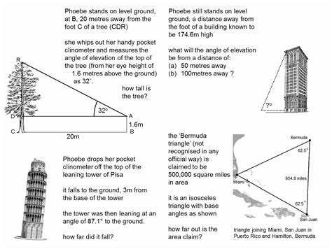 Word Problems Involving Right Triangles 的图像结果