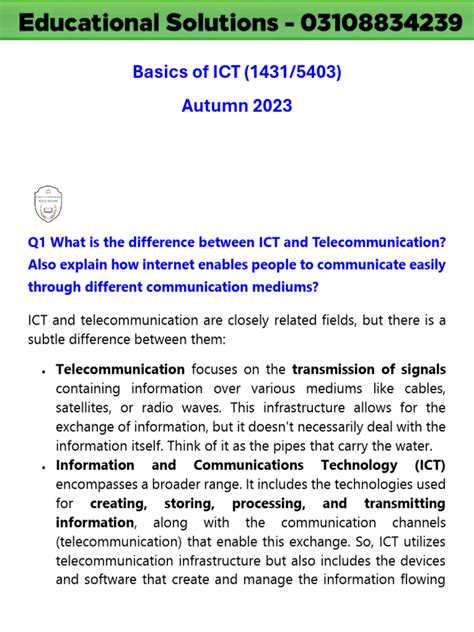 Image result for ICT Basics PDF