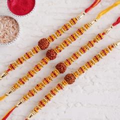 Set of 4 Rakhi - Buy and Send 4 Rakhis sets for Brother