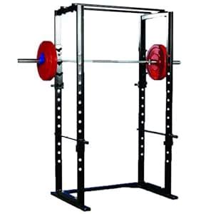 SPORTO FITNESS Basic Power Rack Cage (Black/White) : Amazon.in: Sports ...
