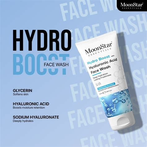 Hydro Boost With Hyaluronic Acid Face Wash (100ml) – Moonstar Essentials