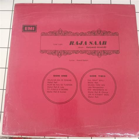 Buy Kalyanji-Anandji - Raja Saab | Musiccircle – MusicCircle