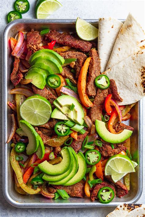 Sheet Pan Steak Fajitas - A One Pan Weeknight Dinner | Jo Eats