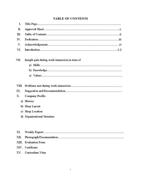 A Table of Contents Entry 的图像结果