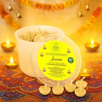 Welburn Veda&Co® Spritual Fragrance Ghee Batti for Puja | Diya Batti ...