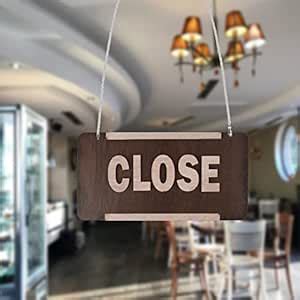 GLNRM Wooden open/Close Sign Board Office Company Shops Mall Restaurant ...