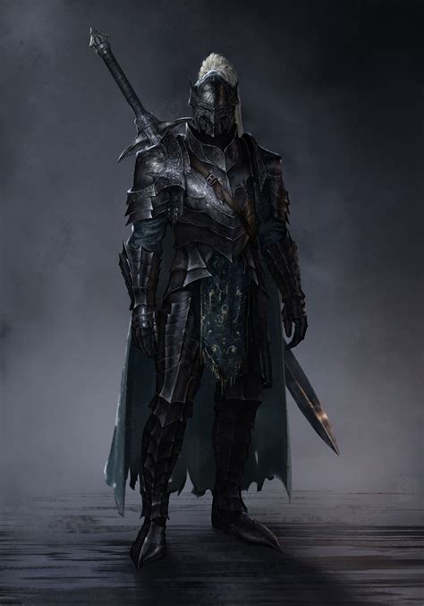 ArtStation - black knight | Fantasy art warrior, Blackest knight, Knight