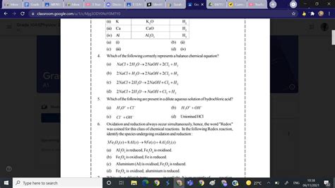 Read the questions carefully and answer choose the correct option for 5 ...