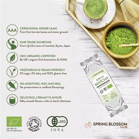 Spring Blossom Premium Japanese Organic Matcha Green Tea Powder India ...