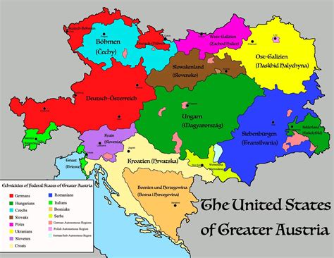 United States of Greater Austria : imaginarymaps