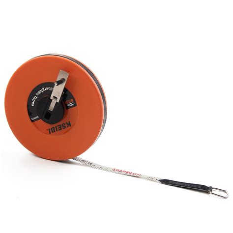 KSEIBI 302925 Long Fiberglass Tape Measure Double Face Printing Inch ...