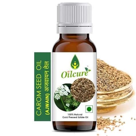 Oilcure Carom Seed Oil Cold Pressed | Ajwain Oil | Edible | Pure ...