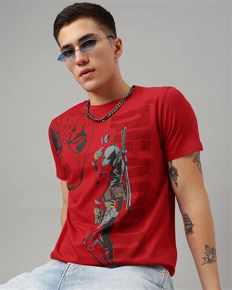 Deadpool Red Tshirt For Men – Free Authority