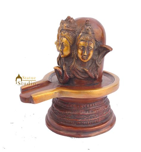 Brass Lord Shiva Sacred Holy Shivling For Temple Religious Décor 7 ...