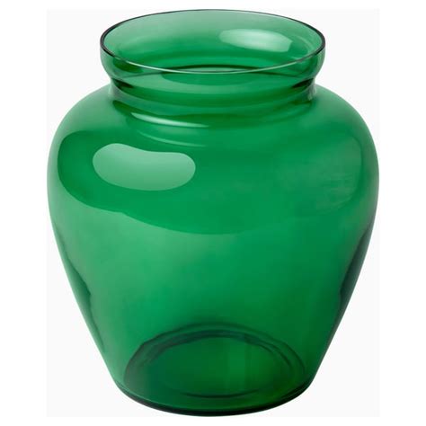 AROMATISK vase, glass/green, 18x17 cm (7x7") - IKEA