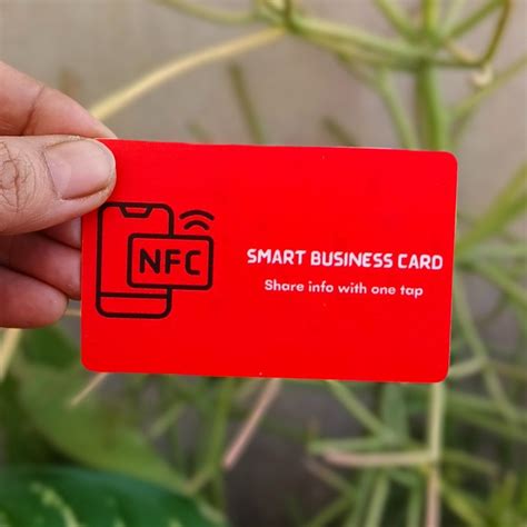Red NFC Business Card 50% off, Free shipping in India