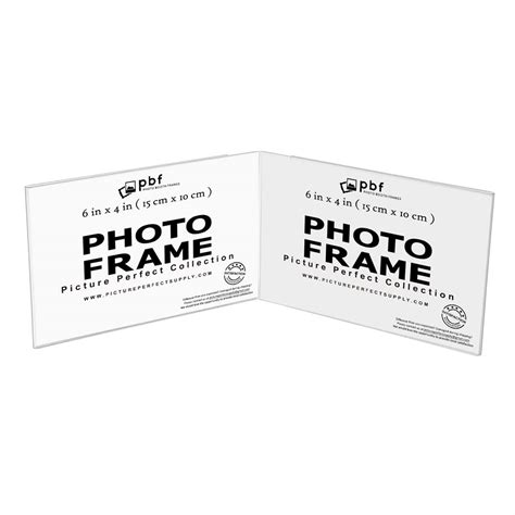 Buy Photo Booth Frame - 6x4 Clear Acrylic Self Standing Double Picture ...