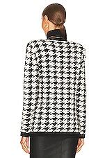 L'AGENCE Maddy Double Breasted Cardigan in Black & Ivory | REVOLVE