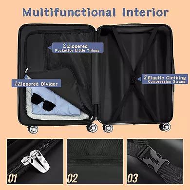 Hikolayae Rocky 3-Piece Luggage Set