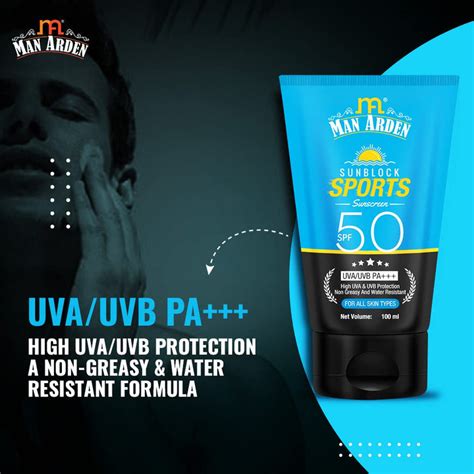 Sunblock Sports Sunscreen SPF 50 UVA/UVB PA+++, 100ml – Manarden