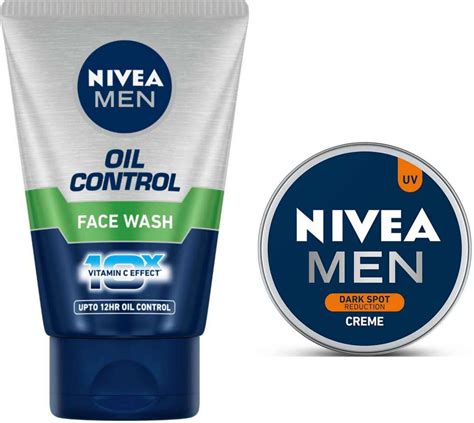 NIVEA Oil Control Face Wash 100 ML & Dark Spot Reduction Creme 75 ML ...