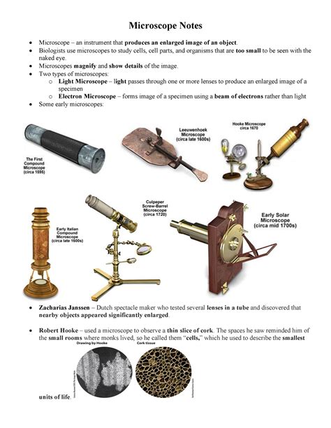 Microscope Notes pdf notes - Microscope Notes Microscope an instrument ...