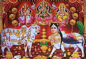 wallpics®hindu religious Kamdhenu Cow with Maa Laxmi ll Maa Saraswati ...