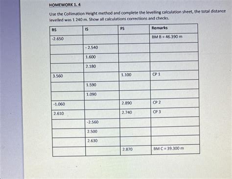 Height of Collimation Method 的图像结果