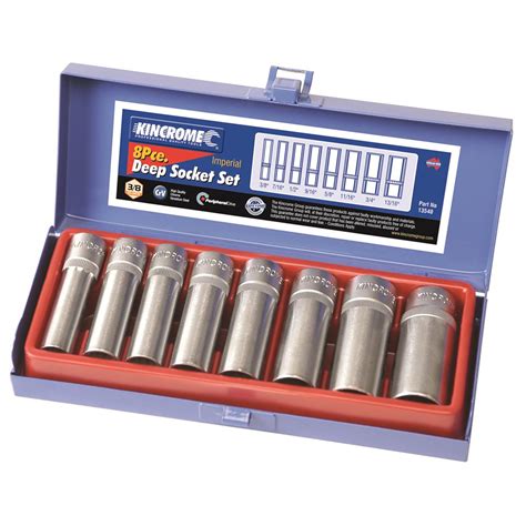 Deep Socket Set 8 Piece 3/8" Drive - Kincrome Tools - Kincrome