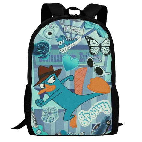 Phineas And Ferb Backpack, 3d Printed Laptop Backpack, Water Resistant ...