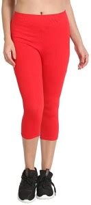 Kanna Fabric Women Red Capri - Buy Kanna Fabric Women Red Capri Online ...