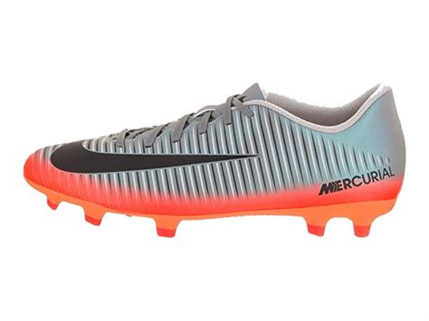Buy Nike Men Mercurial Vortex III CR7 FG Football Shoes, Grey/Orange ...