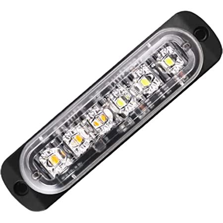 Automaze 9 LED Car Police Emergency Strobe Light With Red Blue White ...