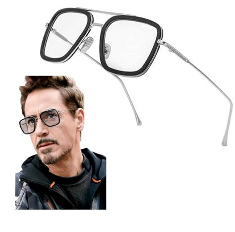 USARMANI Tony Stark Avengers End Game Computer Glasses Square Frames ...