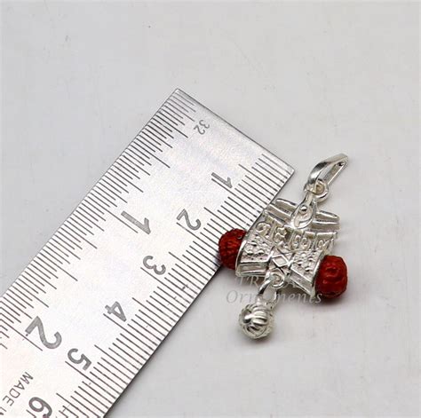 925 sterling silver handmade Lord Shiva Damaru style Mahakal pendant ...