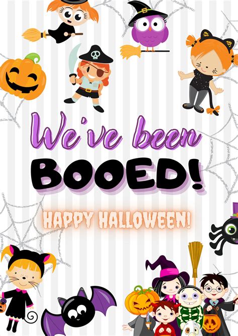 You've Been Booed, Booed Game, We've Been Booed, You've Been Booed Printable, Halloween Game ...