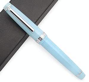 JINHAO 82 Fountain Pen with Silvery Clip (F Nib 0.5mm, Transparent Sky ...