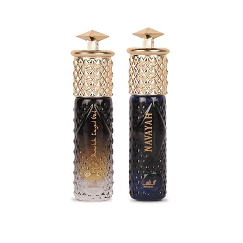 Manasik Set of 2 Alcohol Free Premium Attar, Shaikh Zayed Oud For Men ...