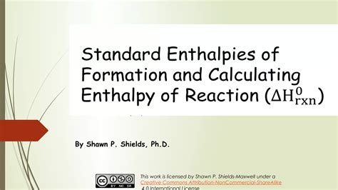 Standard Enthalpy Formation | PPT