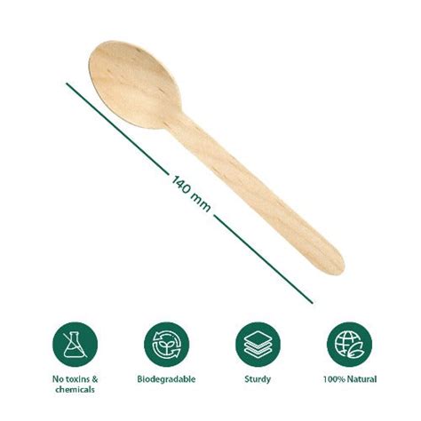 Buy 140MM Birchwood Disposable Spoons- Set of 100| EcoSoul – ECOSOUL ...