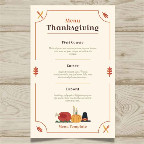 36+ Thanksgiving Menu Templates Free Sample Designs