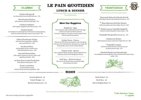 Menu of Le Pain Quotidien | Le Pain Quotidien Menu, Bandra Kurla ...
