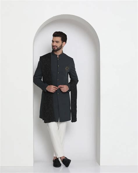 Buy Indowestern and ethnic suit for men Online- Blackberry